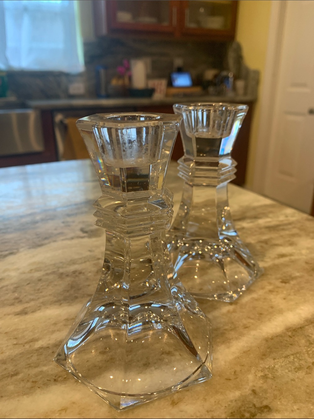 VINTAGE Towle  lead crystal candle holders